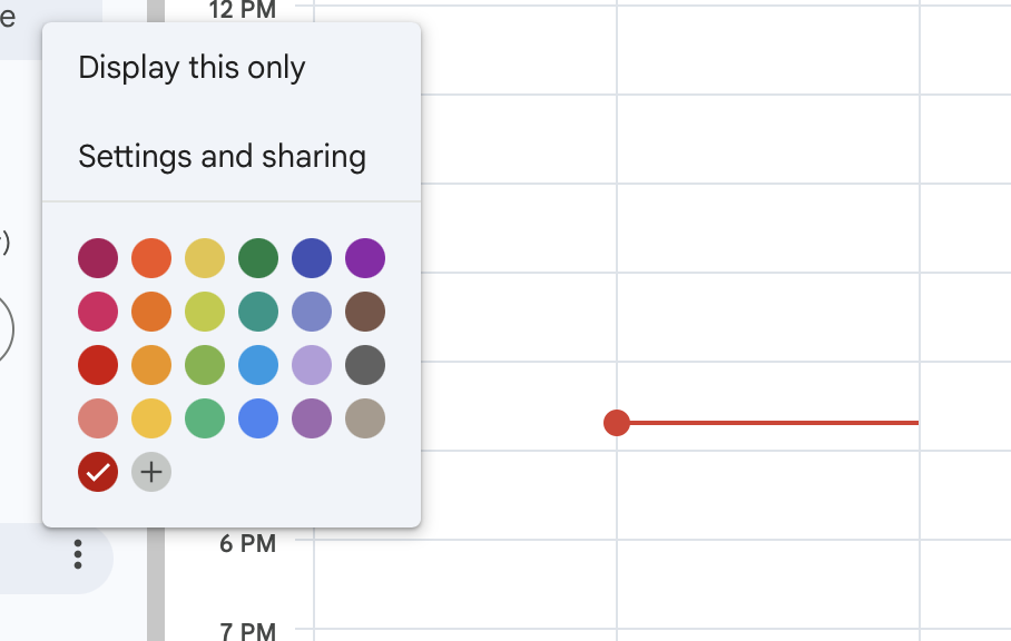 Google Calendar Share